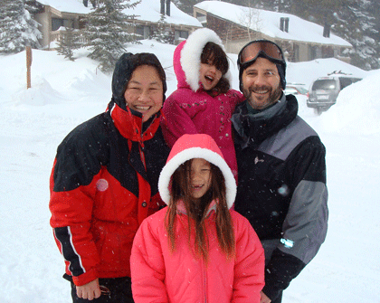 Arlene Yang with her family.